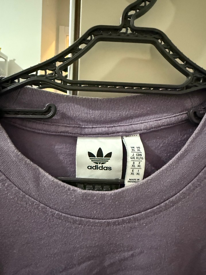 Erkek Mor oversize Tişört - Görsel 3