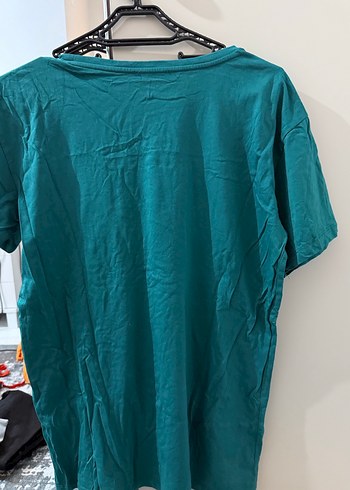 Yeşil Kadın Baskılı Kısa Kollu Tişört - Görsel 5