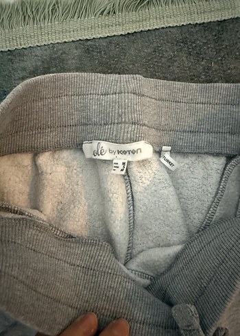 Gri Kadın Fermuarlı Sweatpant - Görsel 3