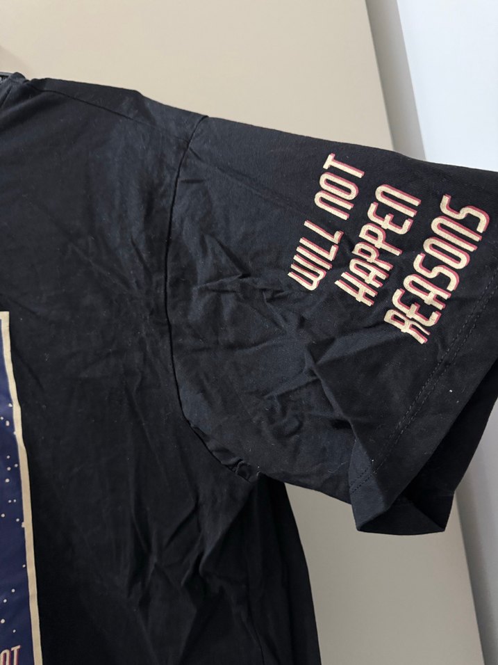 Rock Punk Siyah Baskılı Kadın Tişört - Görsel 2