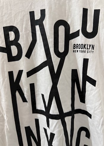 Beyaz Baskılı  Tişört - Görsel 3