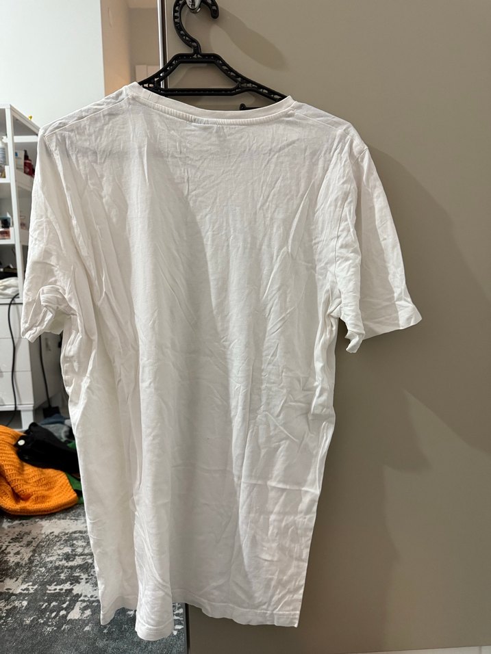 Beyaz Baskılı  Tişört - Görsel 5