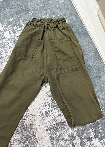 Kadın bele tam oturan bel detaylı pantolon - Görsel 3