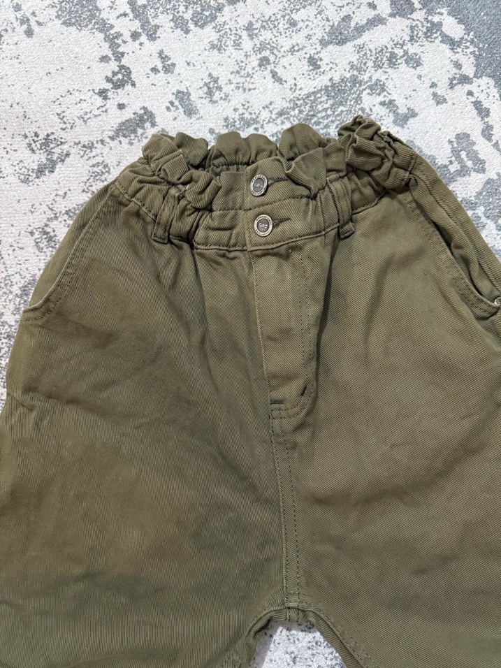 Kadın bele tam oturan bel detaylı pantolon - Görsel 2