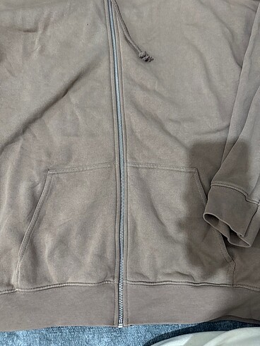 l Beden camel Renk Oversize sweatshirt hırka