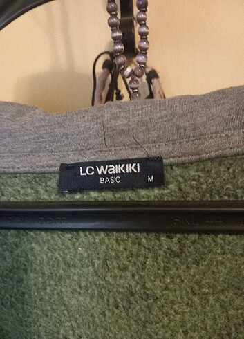 LC Waikiki Yeşil kapüşonlu sweatshirt