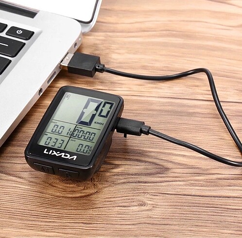 Lixada USB Şarj Kablosuz Bisiklet Km