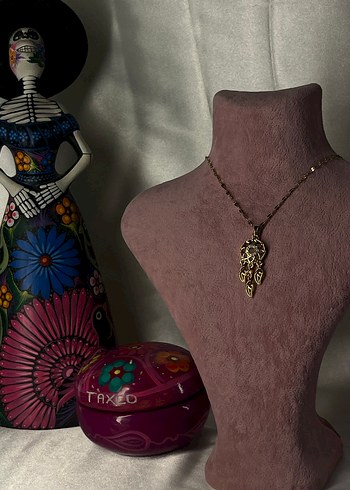 Çelik Zincir Detaylı Dreamcatcher Kolye - Görsel 4