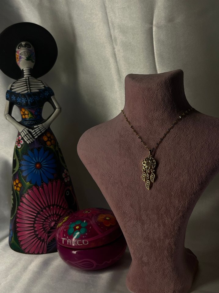 Çelik Zincir Detaylı Dreamcatcher Kolye - Görsel 3