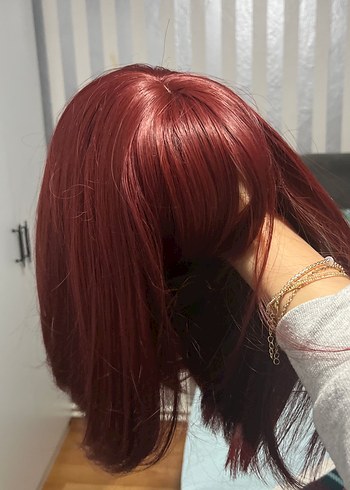 Kızıl Cosplay Peruk - Görsel 4
