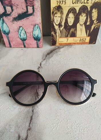  Beden Vintage Yuvarlak güneş gözlüğü