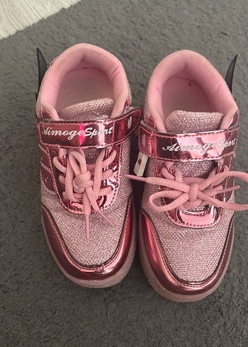 Kız Çocuk Pembe Renkli tekerlekli isikli Spor Ayakkabı