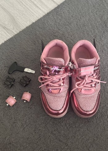 Kız Çocuk Pembe Spor Ayakkabı Velcro