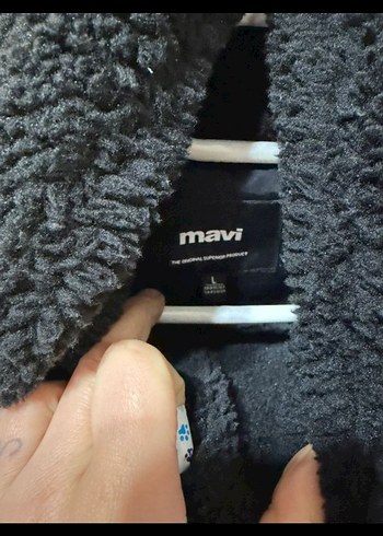 Siyah Kadın Peluş Kışlık Ceket - Görsel 3