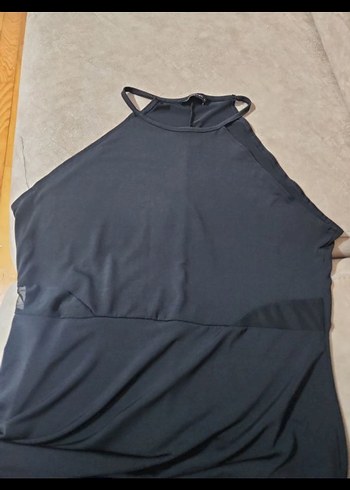 Siyah Yüksek Yakalı Kadın elbise - Görsel 2