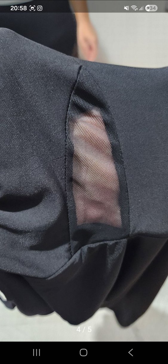 Siyah Yüksek Yakalı Kadın elbise - Görsel 4