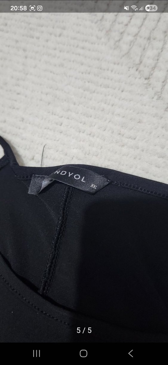 Siyah Yüksek Yakalı Kadın elbise - Görsel 5