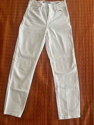 27 Beden beyaz Renk Mavi jeans star mom jeans