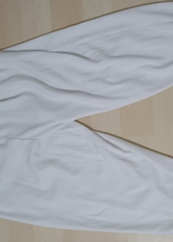 Diğer Beyaz Kadın Kumaş Şalvar Pantolon