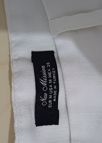 Beyaz Kadın Kumaş Şalvar Pantolon