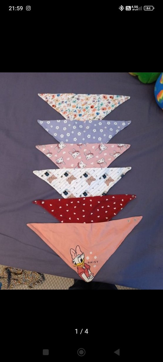 Pastel Renkli Desenli Bebek Önlükleri - Görsel 3