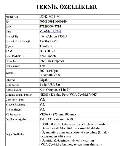  Beden Asus mini
