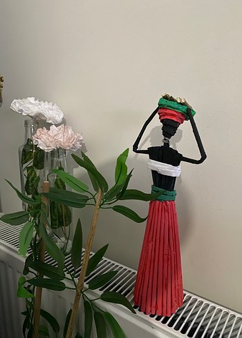 Renkli El Yapımı Kadın Figürü - Görsel 2