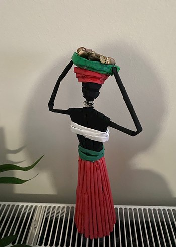 Renkli El Yapımı Kadın Figürü - Görsel 3