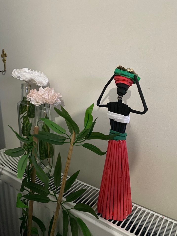 Renkli El Yapımı Kadın Figürü - Görsel 2