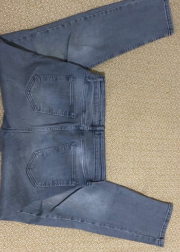 Gri Rahat Kesim Kadın Denim Pantolon - Görsel 2