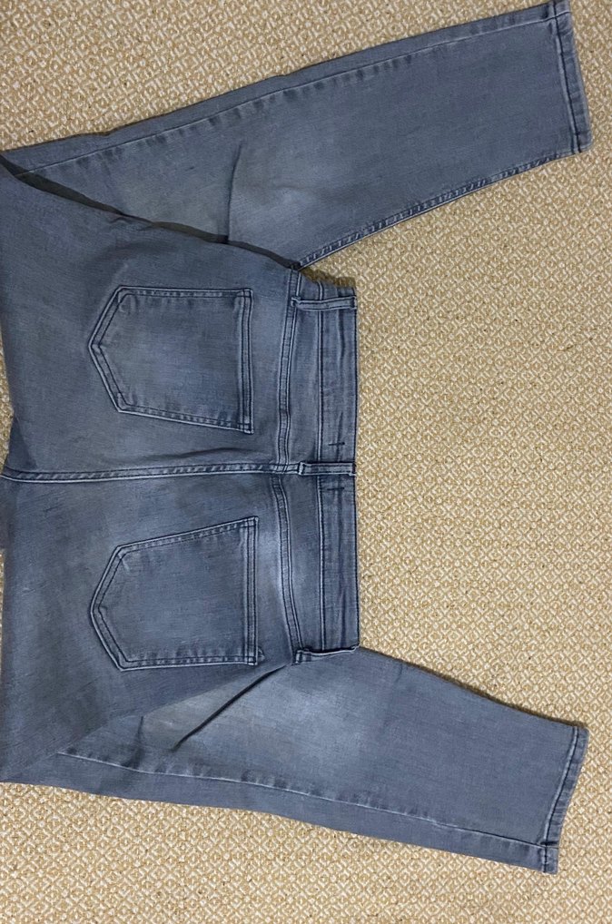 Gri Rahat Kesim Kadın Denim Pantolon - Görsel 2