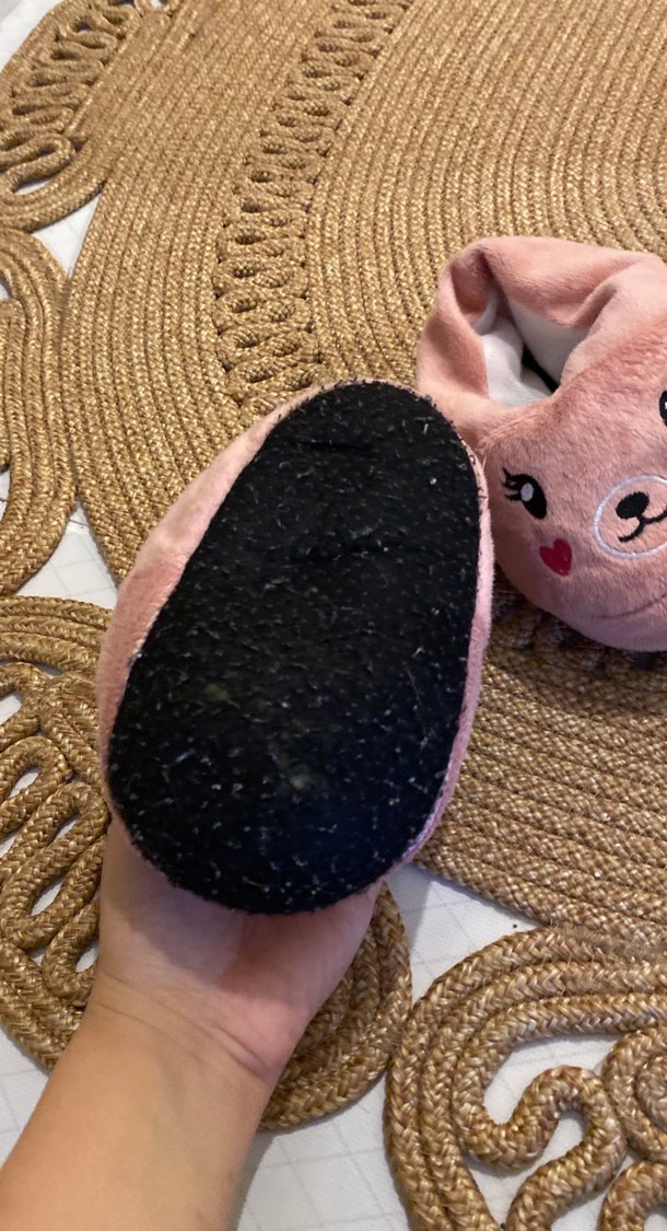 Nakışlı Pembe Kız Çocuk Sıcak Ev Terliği - Görsel 2