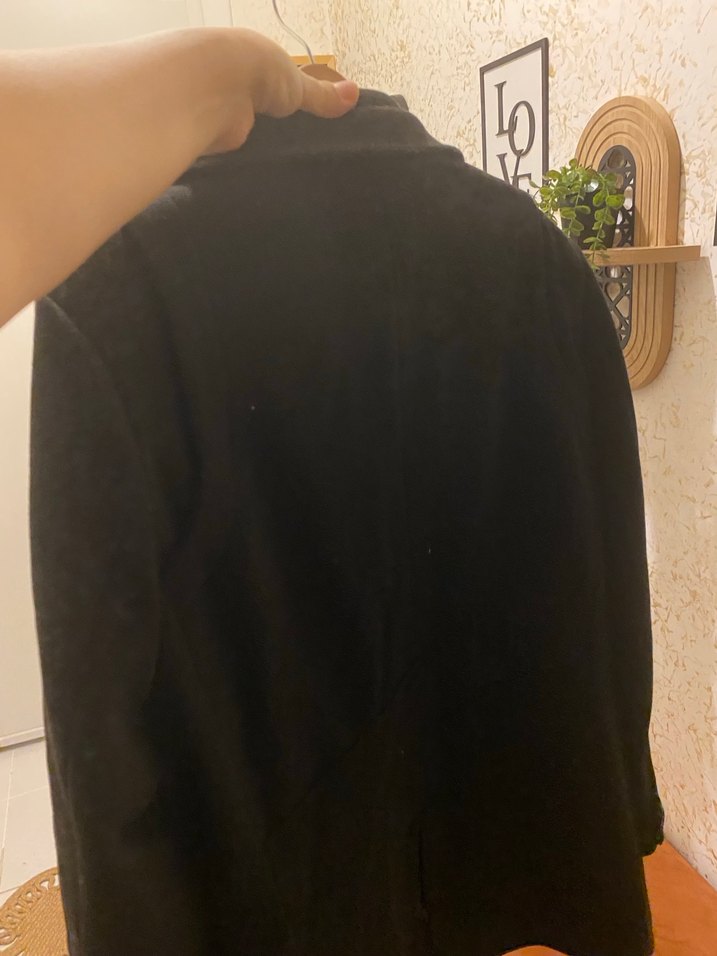 Siyah Süet Erkek Klasik Ofis Kabanı - Görsel 5