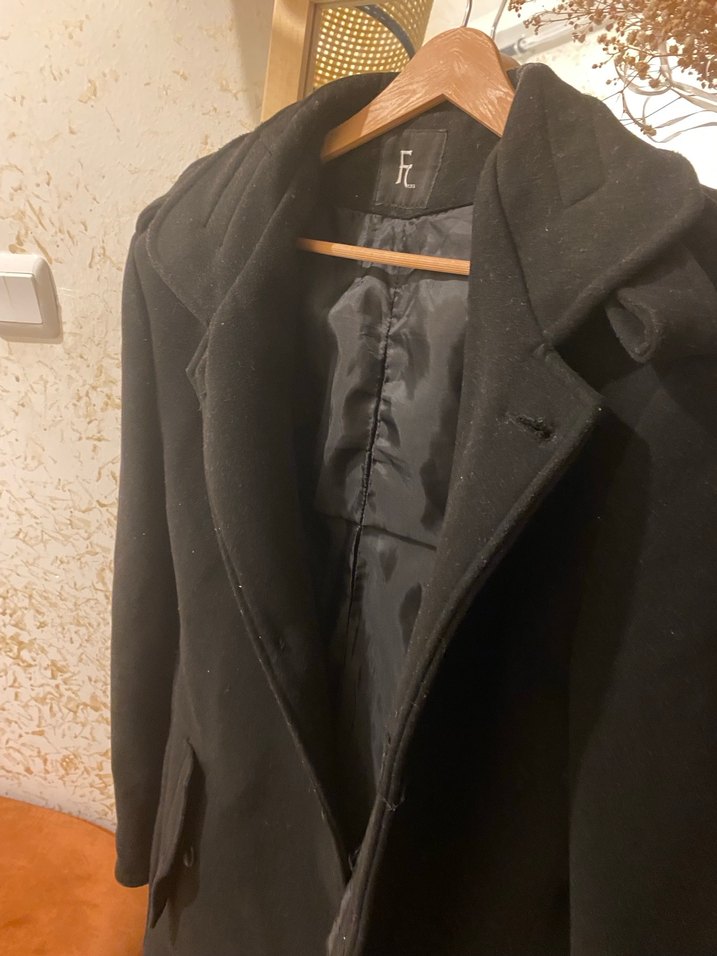 Siyah Süet Erkek Klasik Ofis Kabanı - Görsel 2