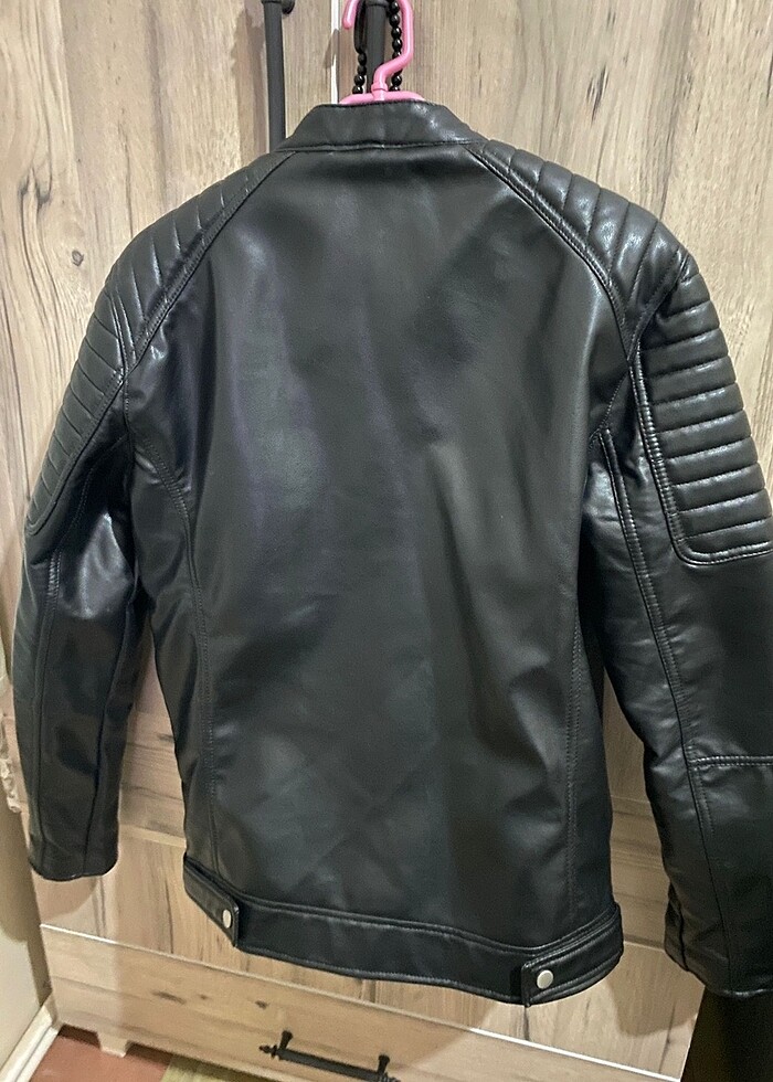 zara deri ceket - Görsel 2