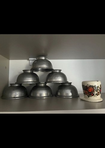 Gri Metal Çay Fincanları Seti - Görsel 2