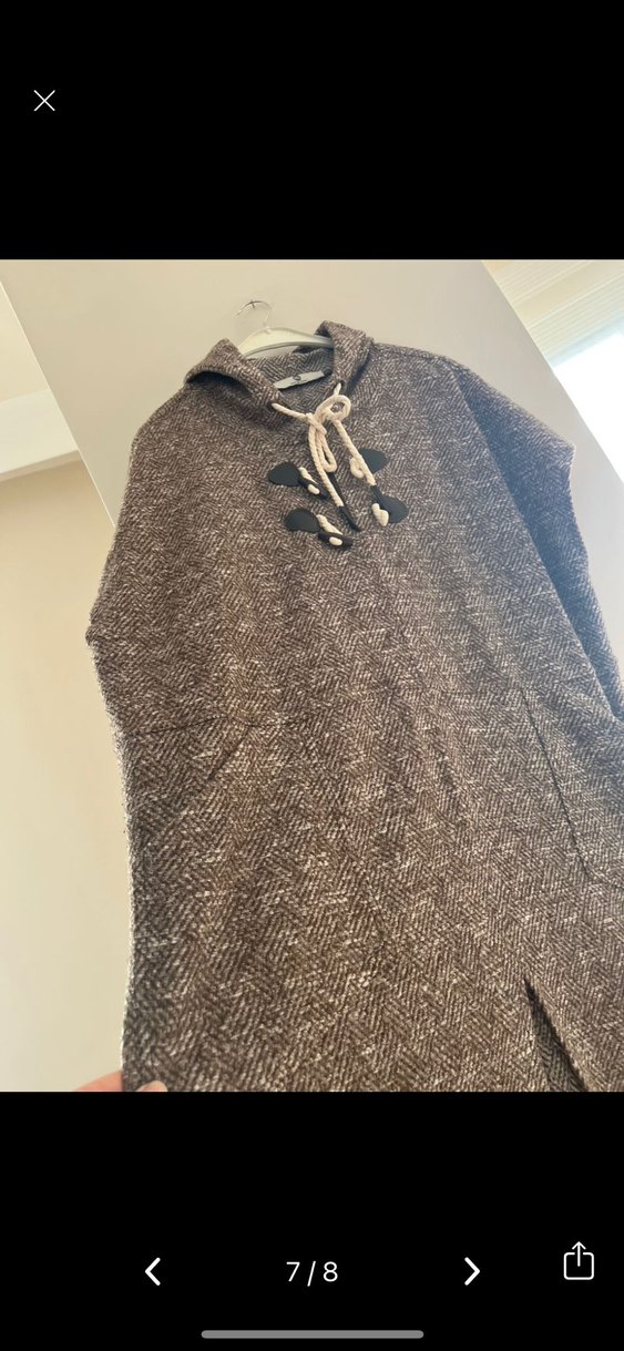 Bohem Tarzı Uzun Kahverengi Kadın Sabahlık - Görsel 5