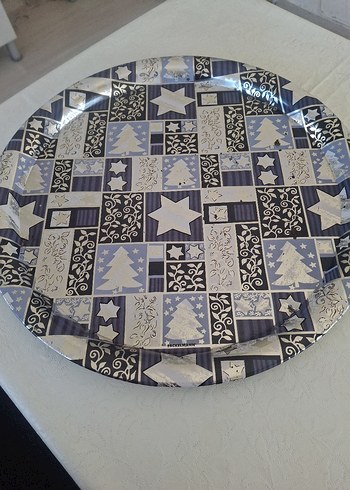 Mavi ve Gri Desenli Tabak - Görsel 2