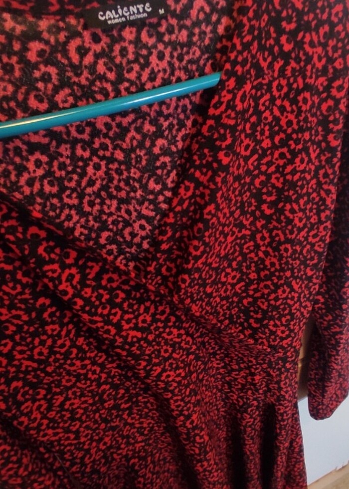 Kırmızı Penye Elbise  - Görsel 2