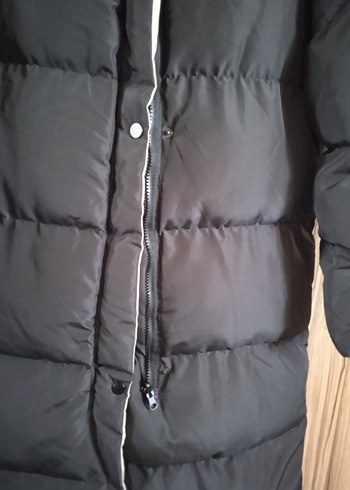 Blackspade çift taraflı kalın şapkalı uzun mont