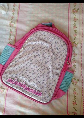 Renkli Minnie Mouse Çocuk Okul Çantası - Görsel 3