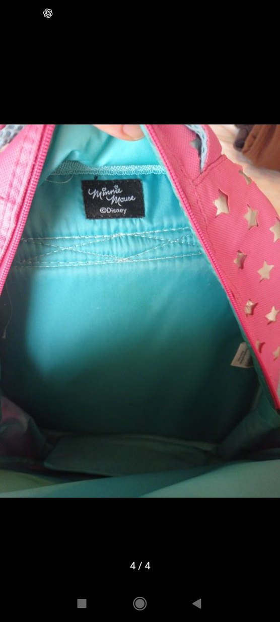 Renkli Minnie Mouse Çocuk Okul Çantası - Görsel 5