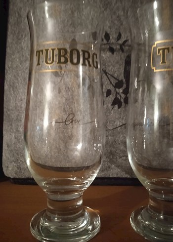 Tuborg Logolu İki Adet Bira Bardağı - Görsel 2