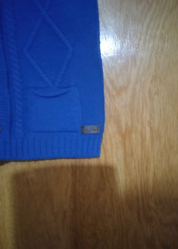 Mavi Erkek Çocuk Örgü Süveter - Görsel 2