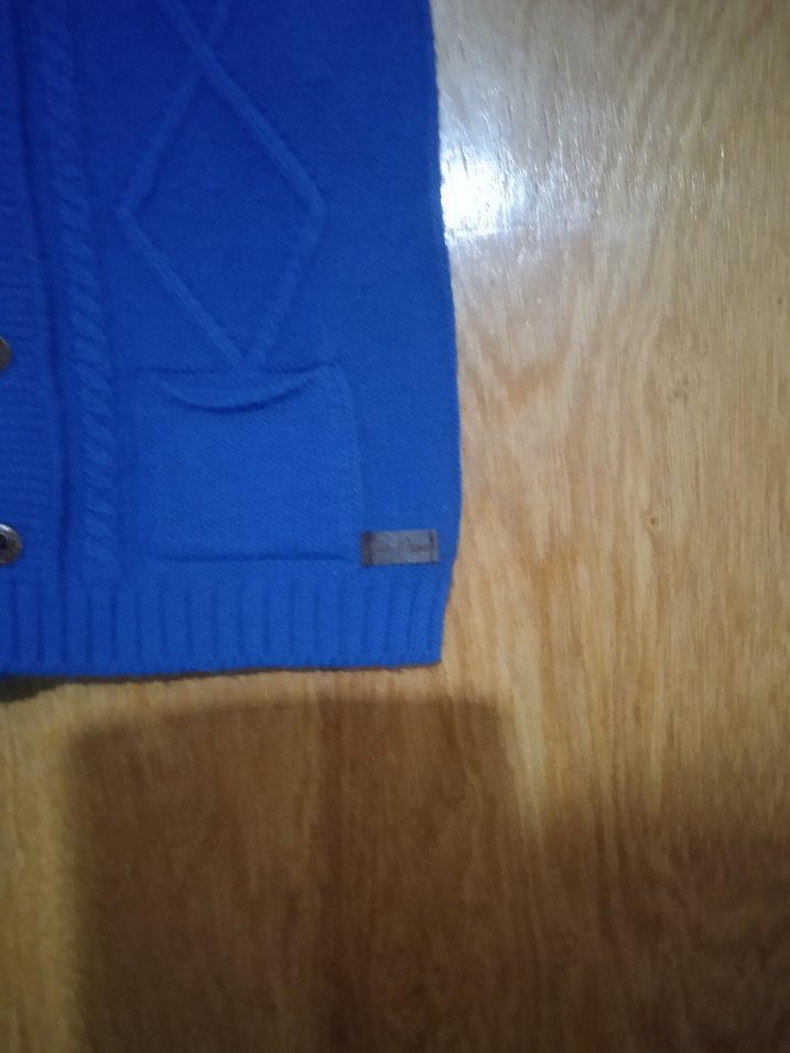 Mavi Erkek Çocuk Örgü Süveter - Görsel 2