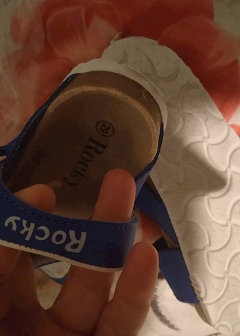 Mavi Erkek Çocuk Kayışlı Rock Punk Terlik - Görsel 4