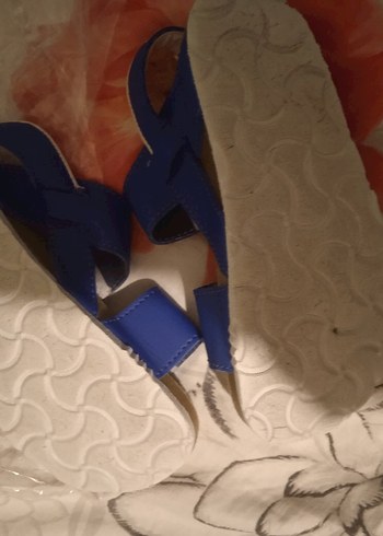 Mavi Erkek Çocuk Kayışlı Rock Punk Terlik - Görsel 3