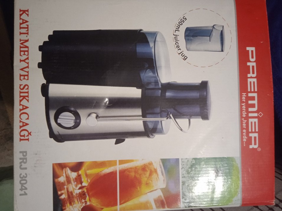 Gri Renkli Katı Meyve Sıkacağı sıfır ürün kutusunda - Görsel 3