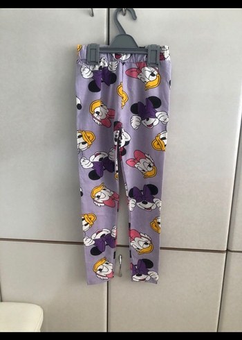 Mor Baskılı Kız Çocuk Tayt - Görsel 2