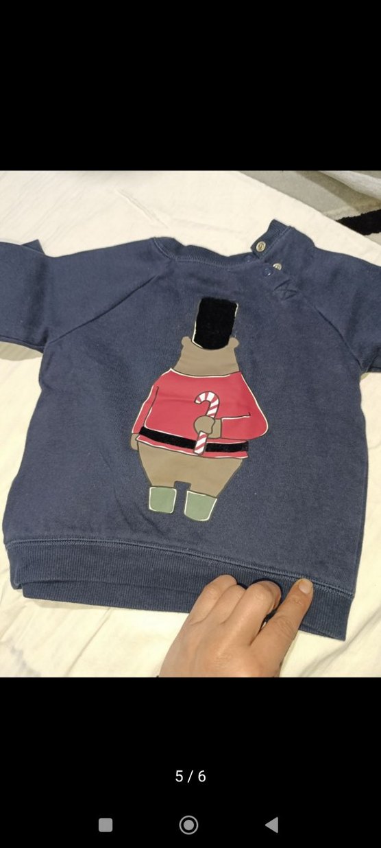 Mavi Baskılı Erkek Çocuk Sweatshirt - Görsel 5